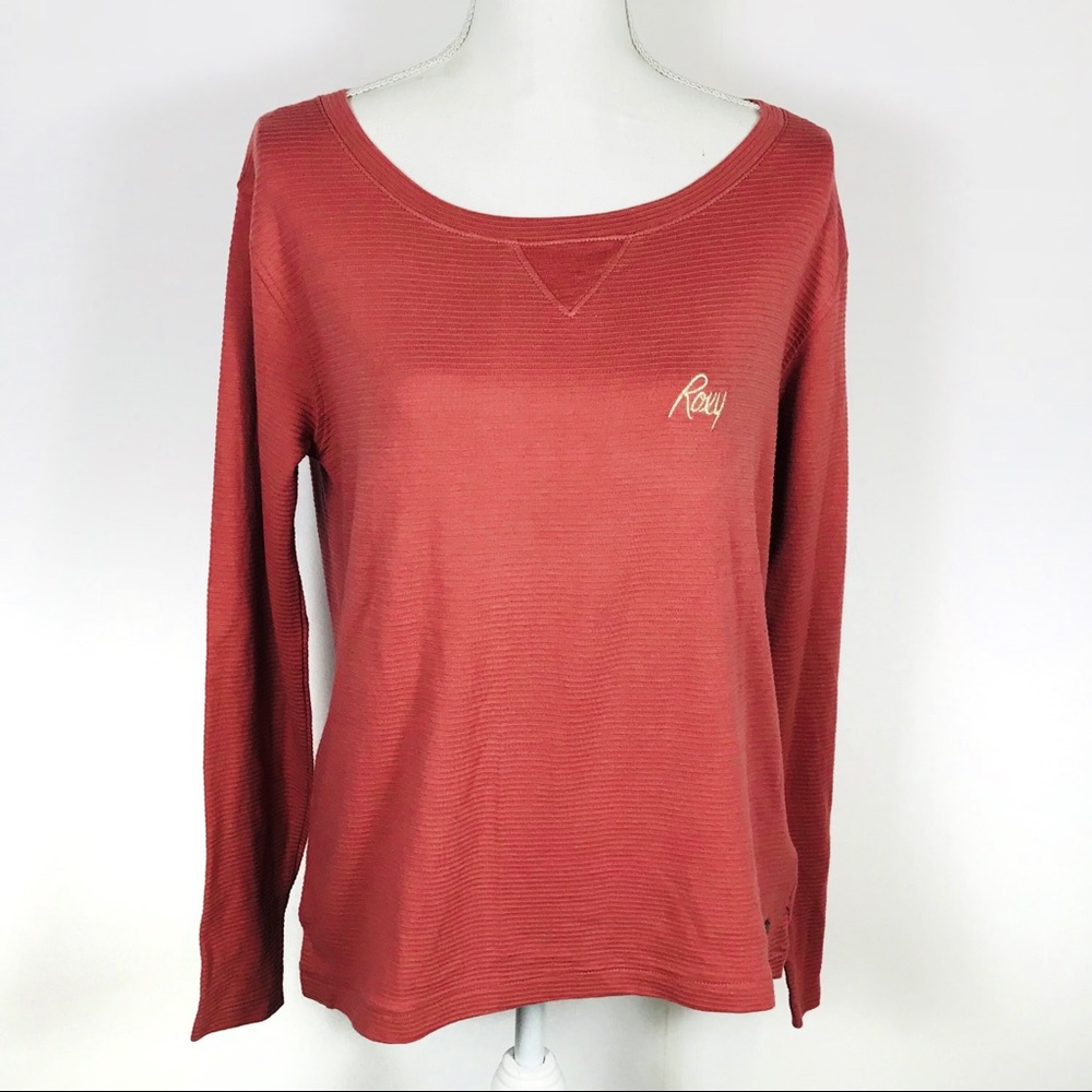 Roxy Cold Blue Rain Long Sleeve Tee Withered Rose